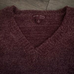 NWOT Barefoot Dreams CozyChic Open V-Neck Pullover